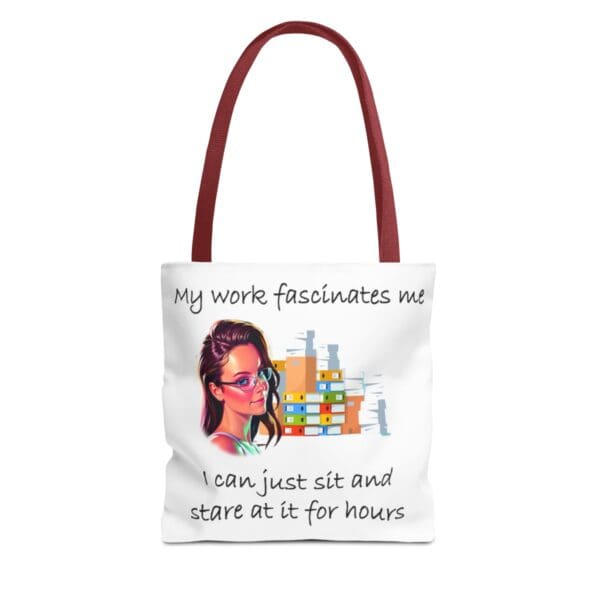 My Work Fascinates Me Tote Bag (AOP) - Image 4