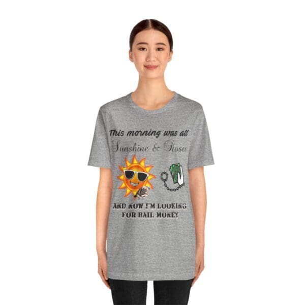 Sunshine and Roses Unisex Jersey Short Sleeve Tee - Image 11