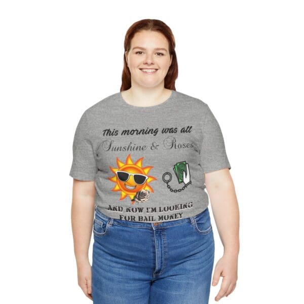 Sunshine and Roses Unisex Jersey Short Sleeve Tee - Image 15