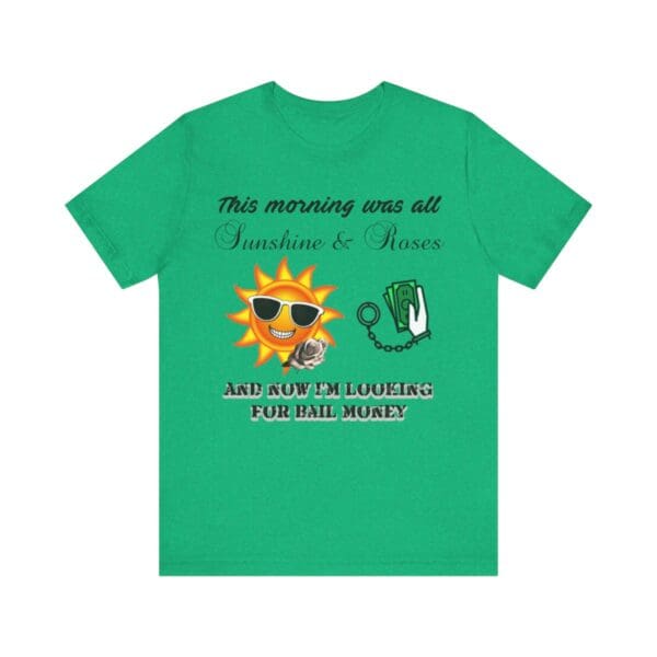 Sunshine and Roses Unisex Jersey Short Sleeve Tee - Image 262