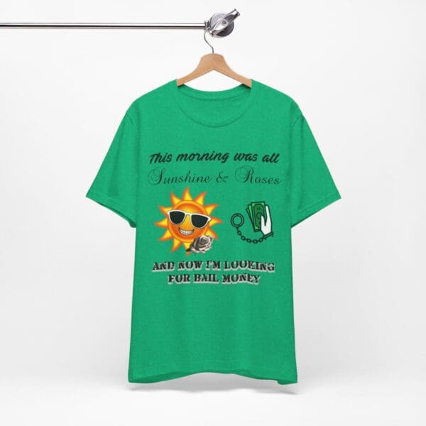 Sunshine and Roses Unisex Jersey Short Sleeve Tee - Image 268