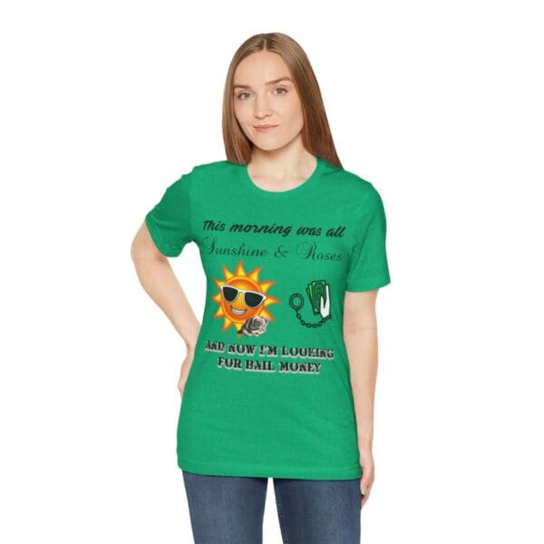 Sunshine and Roses Unisex Jersey Short Sleeve Tee - Image 274