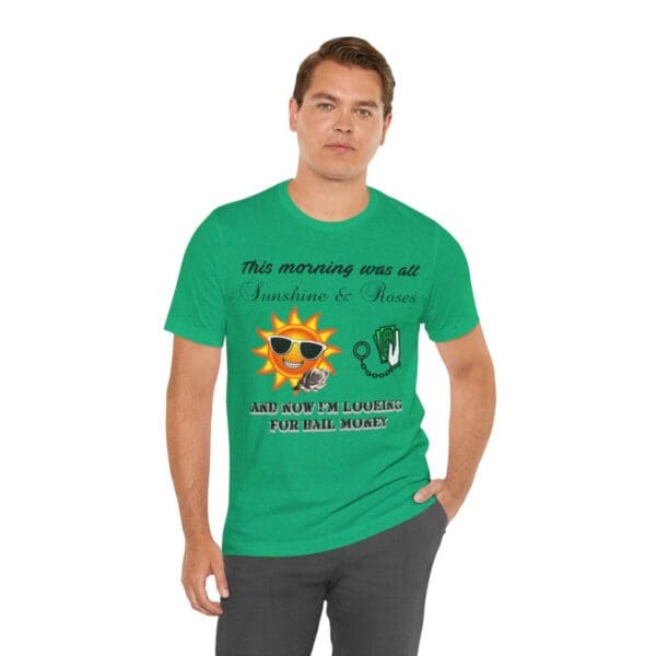 Sunshine and Roses Unisex Jersey Short Sleeve Tee - Image 275