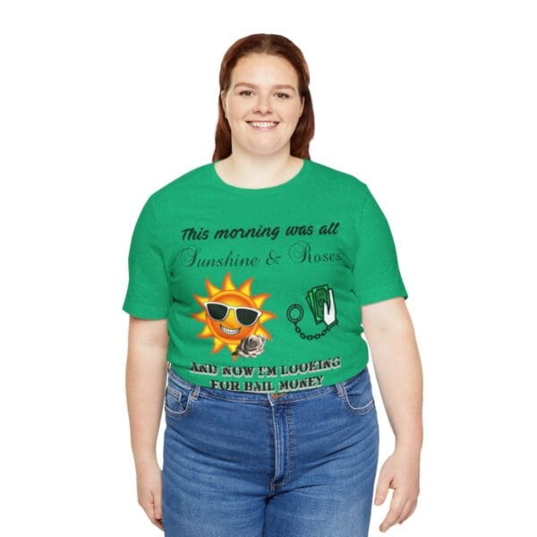 Sunshine and Roses Unisex Jersey Short Sleeve Tee - Image 276