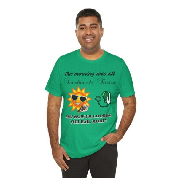 Sunshine and Roses Unisex Jersey Short Sleeve Tee - Image 277