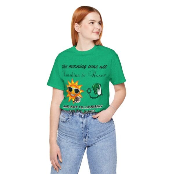 Sunshine and Roses Unisex Jersey Short Sleeve Tee - Image 279