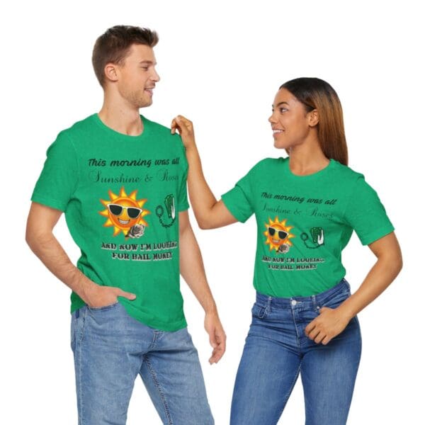 Sunshine and Roses Unisex Jersey Short Sleeve Tee - Image 286