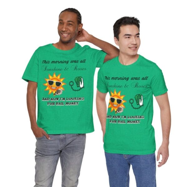 Sunshine and Roses Unisex Jersey Short Sleeve Tee - Image 289