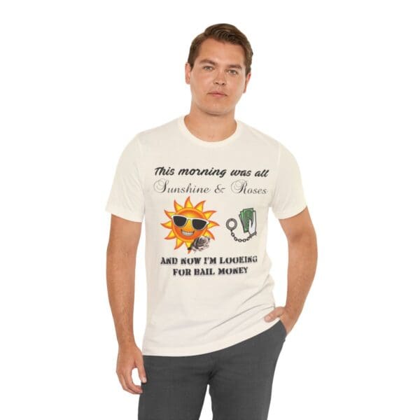 Sunshine and Roses Unisex Jersey Short Sleeve Tee - Image 130