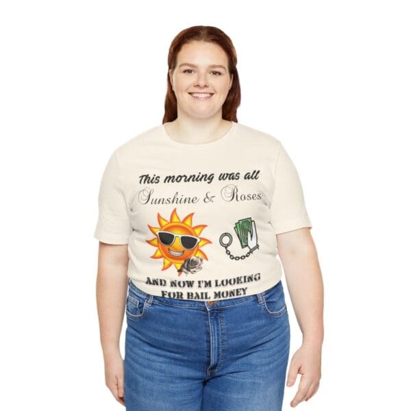 Sunshine and Roses Unisex Jersey Short Sleeve Tee - Image 131