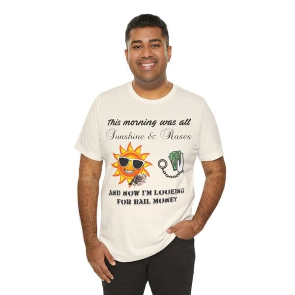 Sunshine and Roses Unisex Jersey Short Sleeve Tee - Image 132