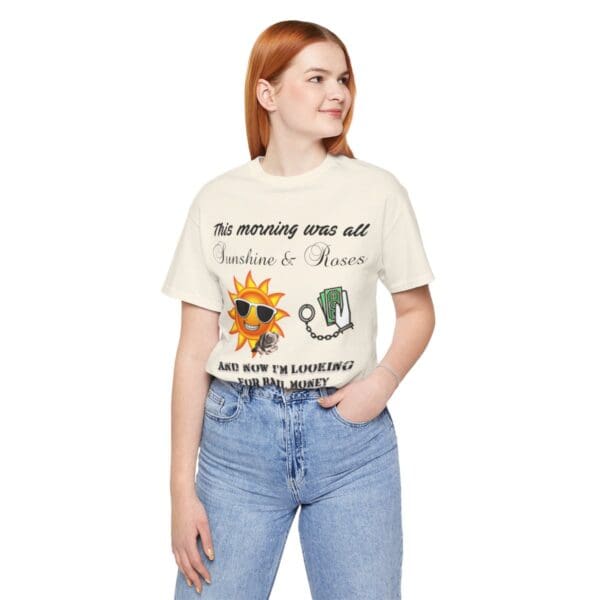 Sunshine and Roses Unisex Jersey Short Sleeve Tee - Image 134