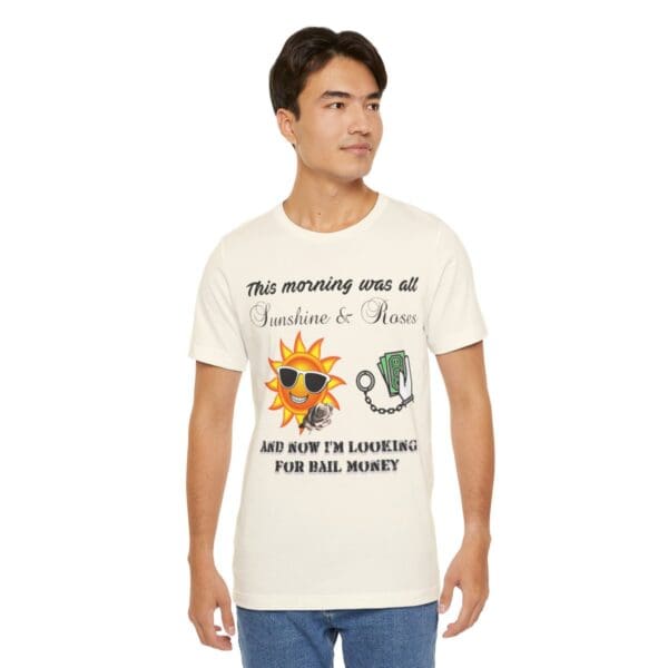 Sunshine and Roses Unisex Jersey Short Sleeve Tee - Image 136