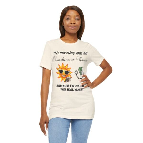 Sunshine and Roses Unisex Jersey Short Sleeve Tee - Image 138