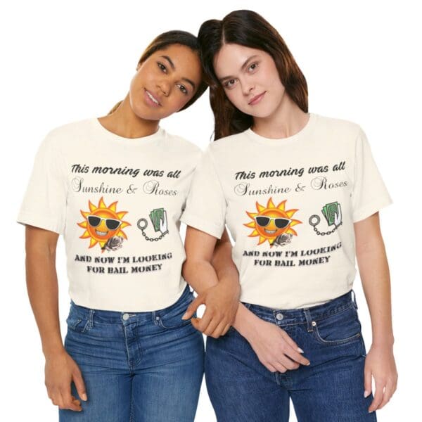 Sunshine and Roses Unisex Jersey Short Sleeve Tee - Image 142