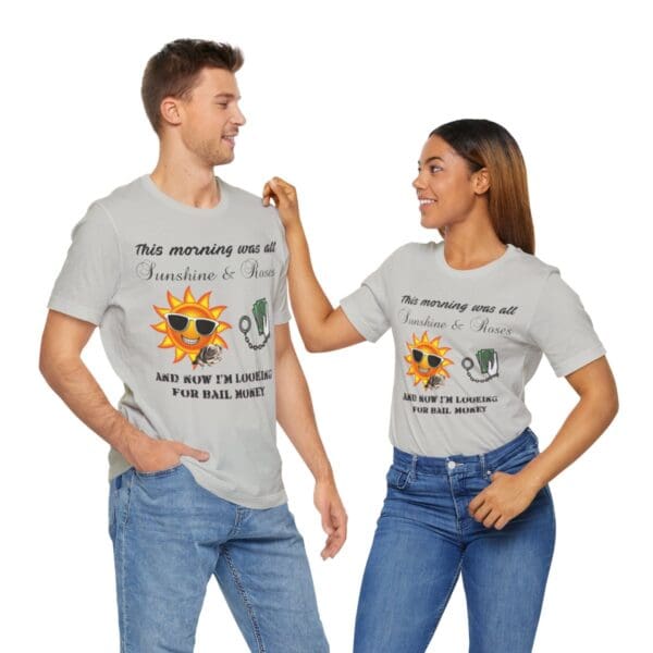 Sunshine and Roses Unisex Jersey Short Sleeve Tee - Image 199