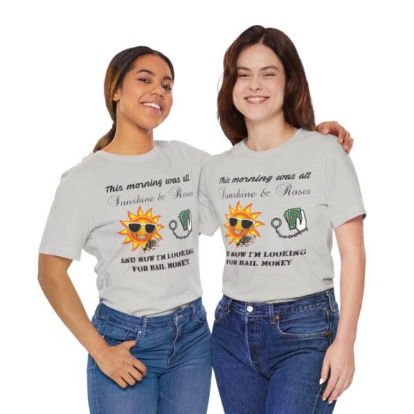 Sunshine and Roses Unisex Jersey Short Sleeve Tee - Image 201