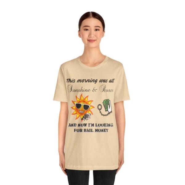 Sunshine and Roses Unisex Jersey Short Sleeve Tee - Image 156