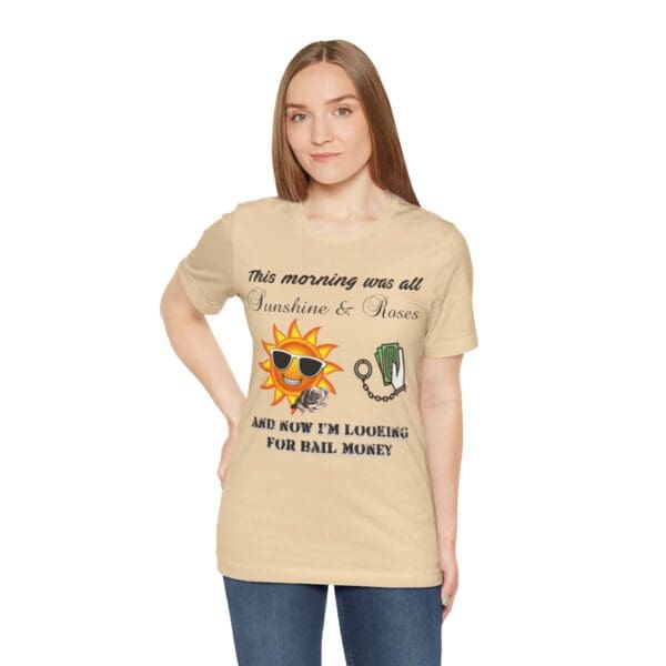 Sunshine and Roses Unisex Jersey Short Sleeve Tee - Image 158