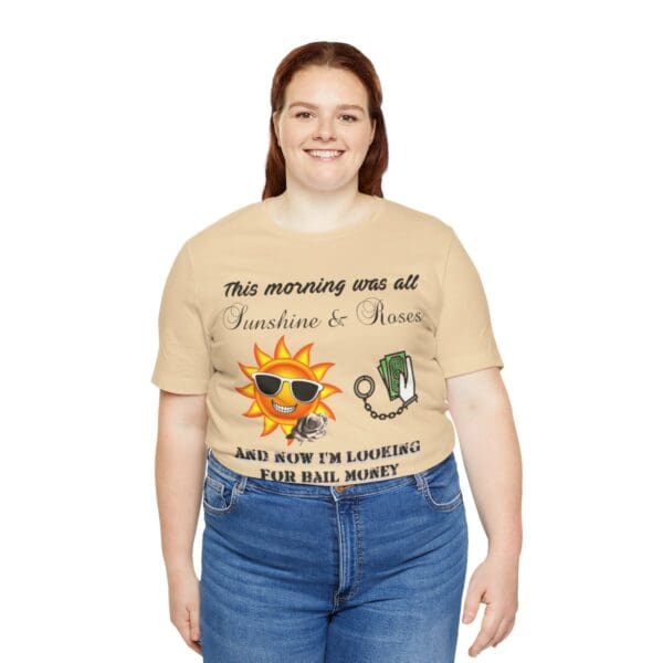 Sunshine and Roses Unisex Jersey Short Sleeve Tee - Image 160