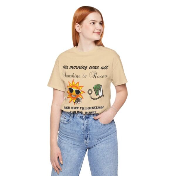 Sunshine and Roses Unisex Jersey Short Sleeve Tee - Image 163