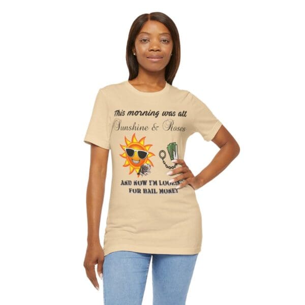 Sunshine and Roses Unisex Jersey Short Sleeve Tee - Image 167