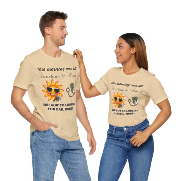 Sunshine and Roses Unisex Jersey Short Sleeve Tee - Image 170