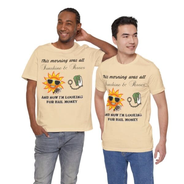 Sunshine and Roses Unisex Jersey Short Sleeve Tee - Image 173