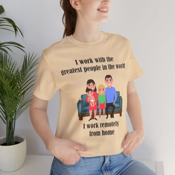 I Work With The Greatest People Unisex Jersey Short Sleeve Tee - Image 86