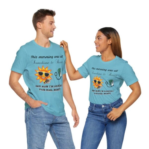 Sunshine and Roses Unisex Jersey Short Sleeve Tee - Image 344