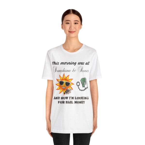 Sunshine and Roses Unisex Jersey Short Sleeve Tee - Image 40