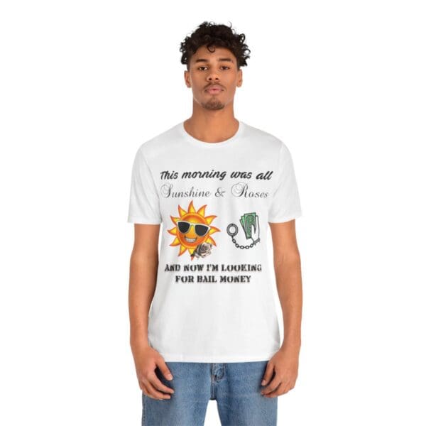 Sunshine and Roses Unisex Jersey Short Sleeve Tee - Image 41