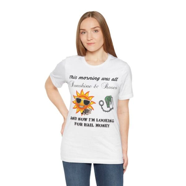 Sunshine and Roses Unisex Jersey Short Sleeve Tee - Image 42