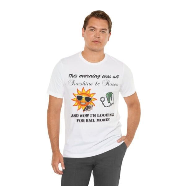 Sunshine and Roses Unisex Jersey Short Sleeve Tee - Image 43