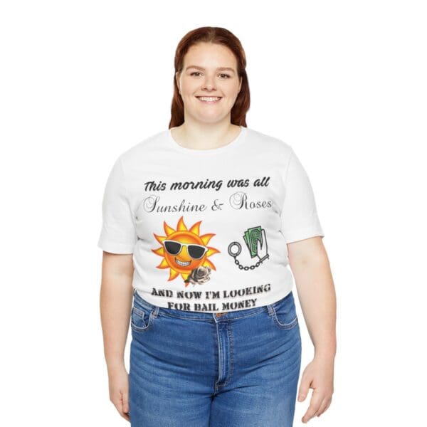 Sunshine and Roses Unisex Jersey Short Sleeve Tee - Image 44