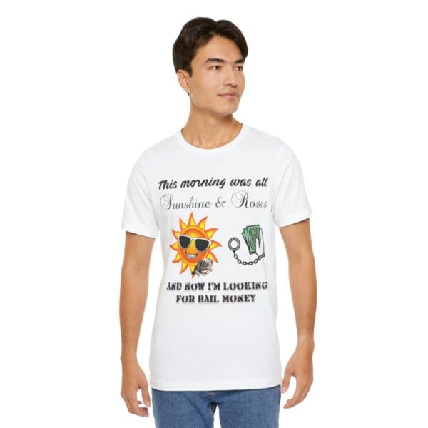 Sunshine and Roses Unisex Jersey Short Sleeve Tee - Image 49