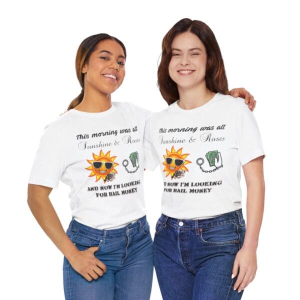 Sunshine and Roses Unisex Jersey Short Sleeve Tee - Image 56