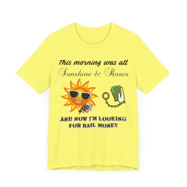 Sunshine and Roses Unisex Jersey Short Sleeve Tee - Image 235