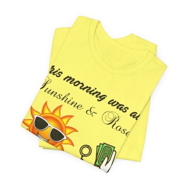 Sunshine and Roses Unisex Jersey Short Sleeve Tee - Image 237