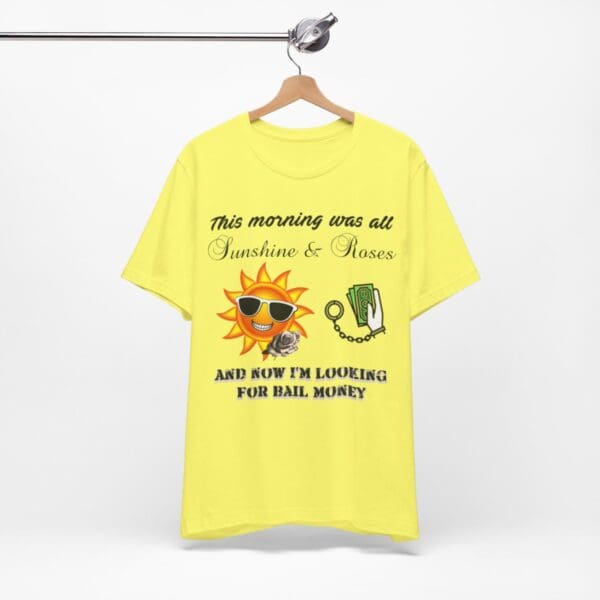 Sunshine and Roses Unisex Jersey Short Sleeve Tee - Image 239