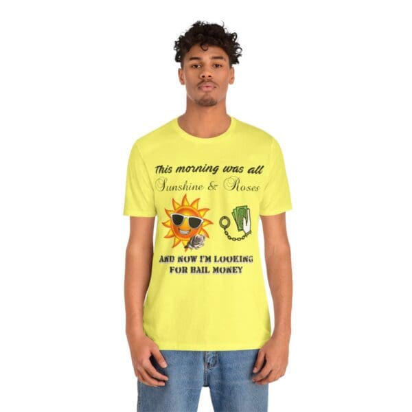 Sunshine and Roses Unisex Jersey Short Sleeve Tee - Image 244