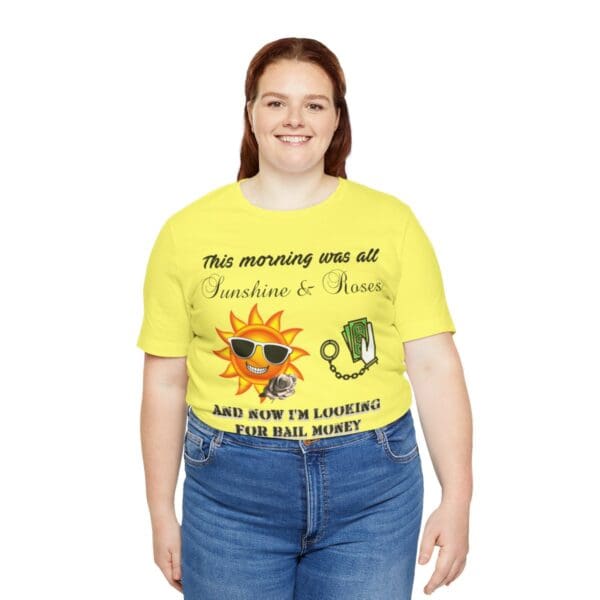 Sunshine and Roses Unisex Jersey Short Sleeve Tee - Image 247