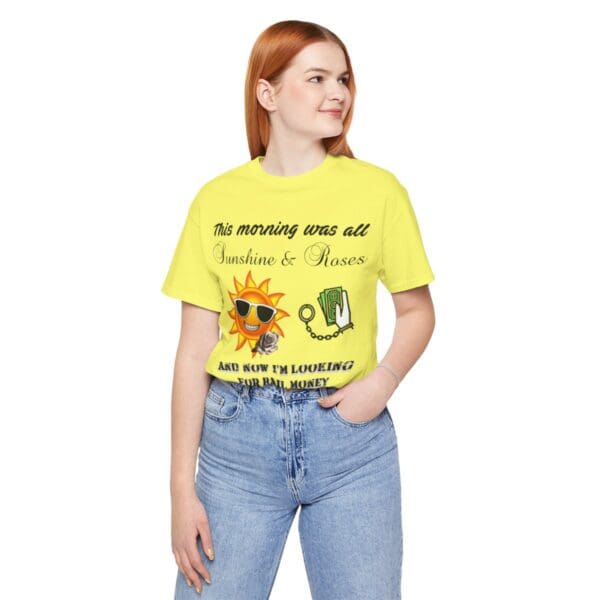 Sunshine and Roses Unisex Jersey Short Sleeve Tee - Image 250