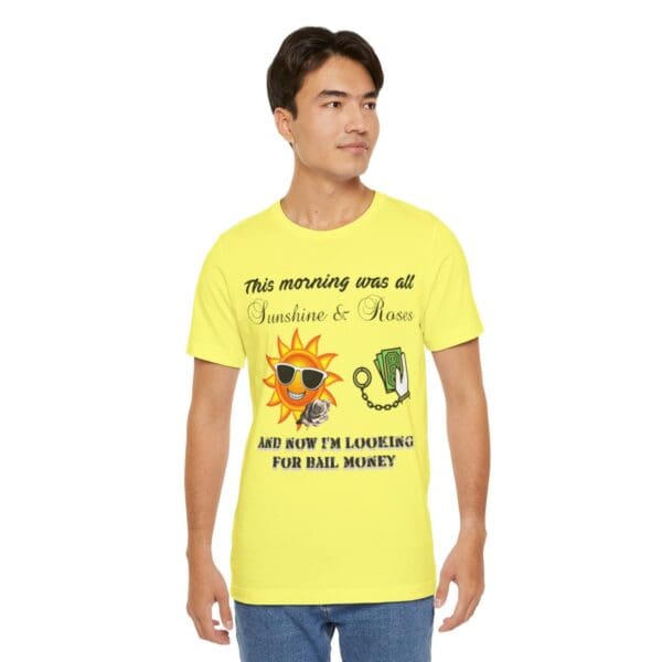 Sunshine and Roses Unisex Jersey Short Sleeve Tee - Image 252