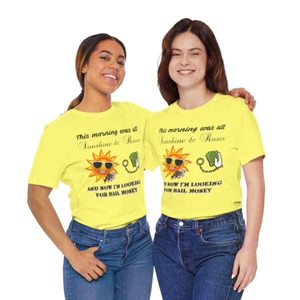 Sunshine and Roses Unisex Jersey Short Sleeve Tee - Image 259