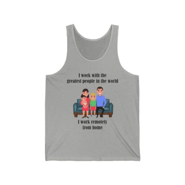 I Work With The Greatest People Unisex Jersey Tank - Image 3