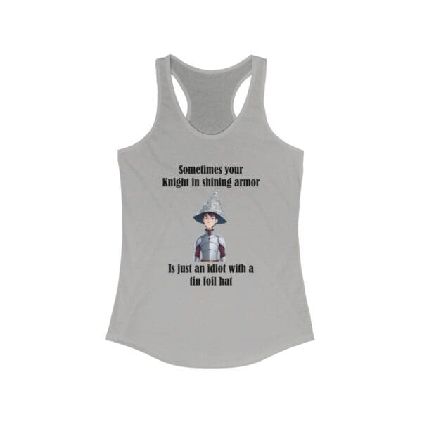 Knight in Shining Armor Women's Ideal Racerback Tank - Image 3