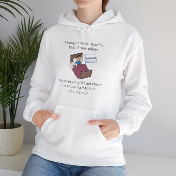 I Bought My Husband a Pillow Unisex Heavy Blend™ Hooded Sweatshirt - Image 13