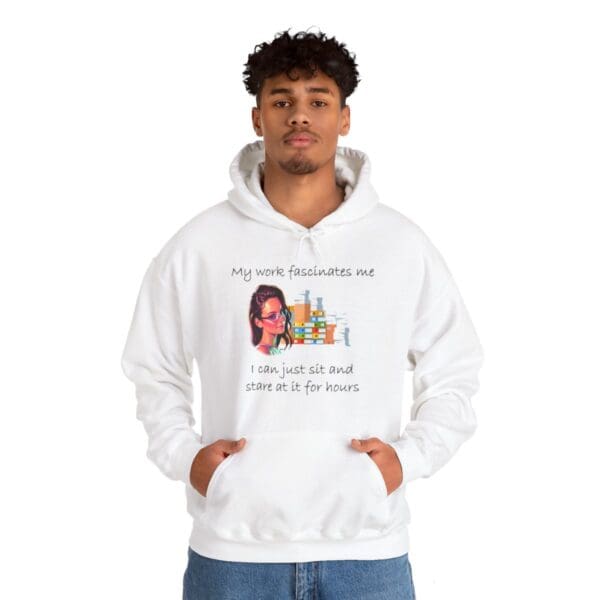 My Work Fascinates Me Unisex Heavy Blend™ Hooded Sweatshirt - Image 7