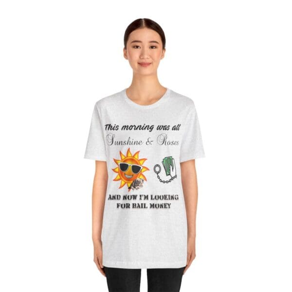 Sunshine and Roses Unisex Jersey Short Sleeve Tee - Image 69